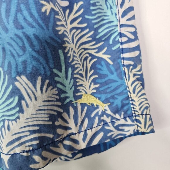Tommy Bahama Relax Mens Blue Board Shorts Swim Trunks Liner Large - Picture 6 of 11